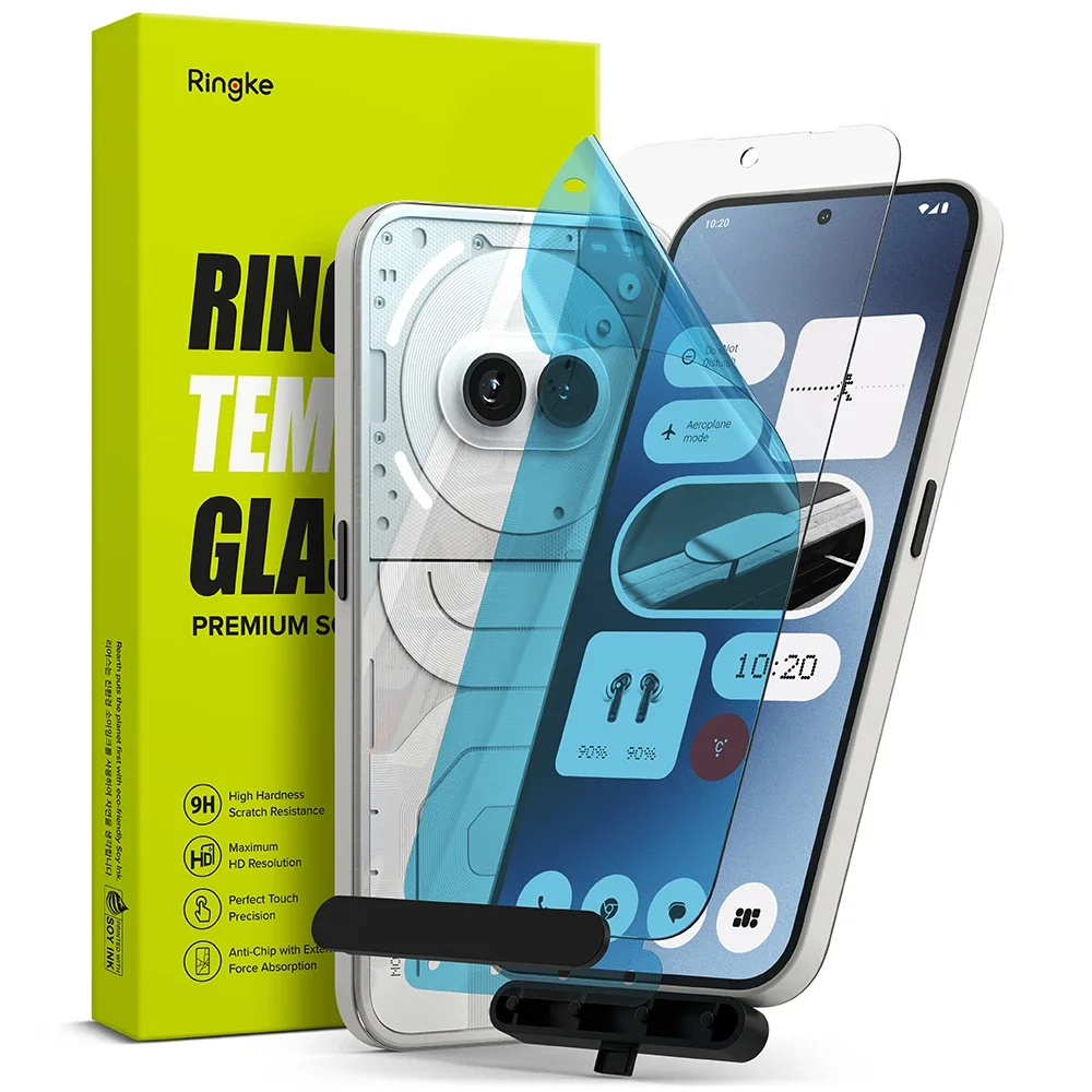 Ringke Nothing Phone 2a Skjermbeskytter i glass med monteringsverktøy (2-pack) Ringke Nothing Phone 2a Skjermbeskytter i glass med monteringsverktøy (2-pack)