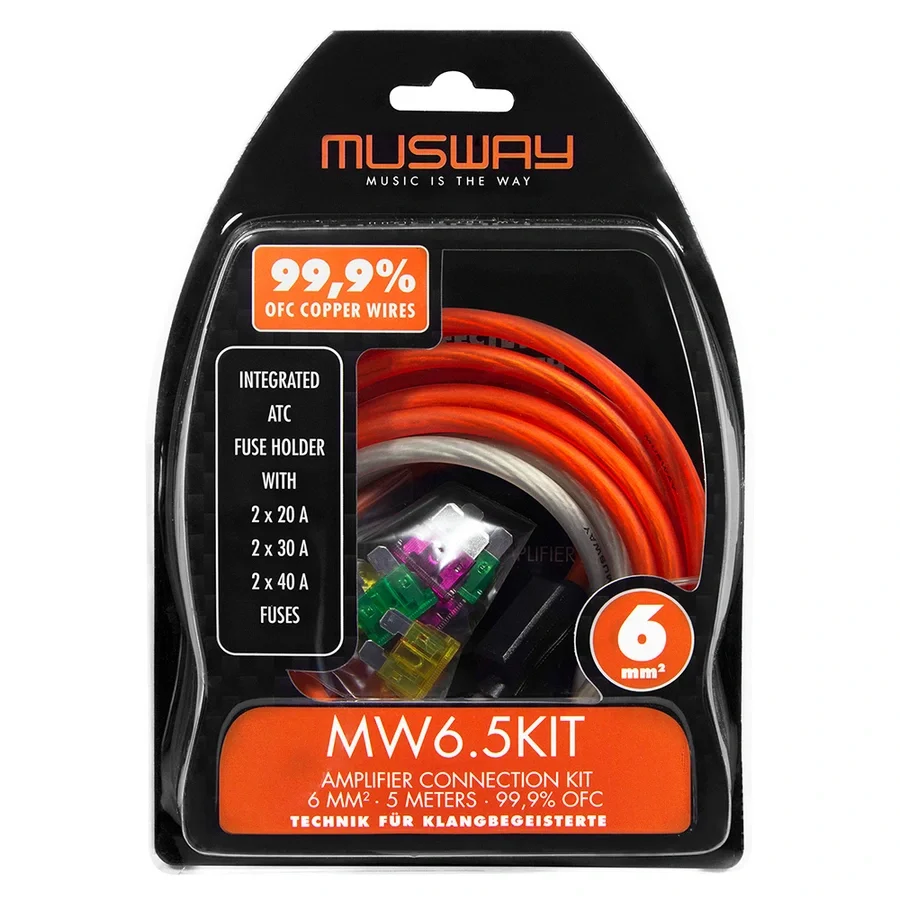 Musway MW6.5KIT strømkabelsett 6mm2 v:2695210 Musway MW6.5KIT strømkabelsett 6mm2 v:2695210