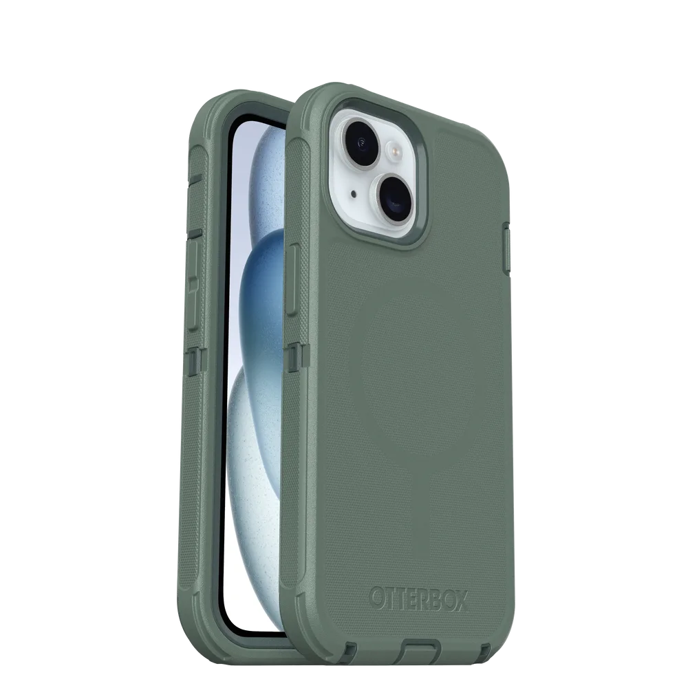Otterbox iPhone 13 Defender – Robust MagSafe mobildeksel med høy beskyttelsesgrad, Grønn Otterbox iPhone 13 Defender – Robust MagSafe mobildeksel med høy beskyttelsesgrad, Grønn
