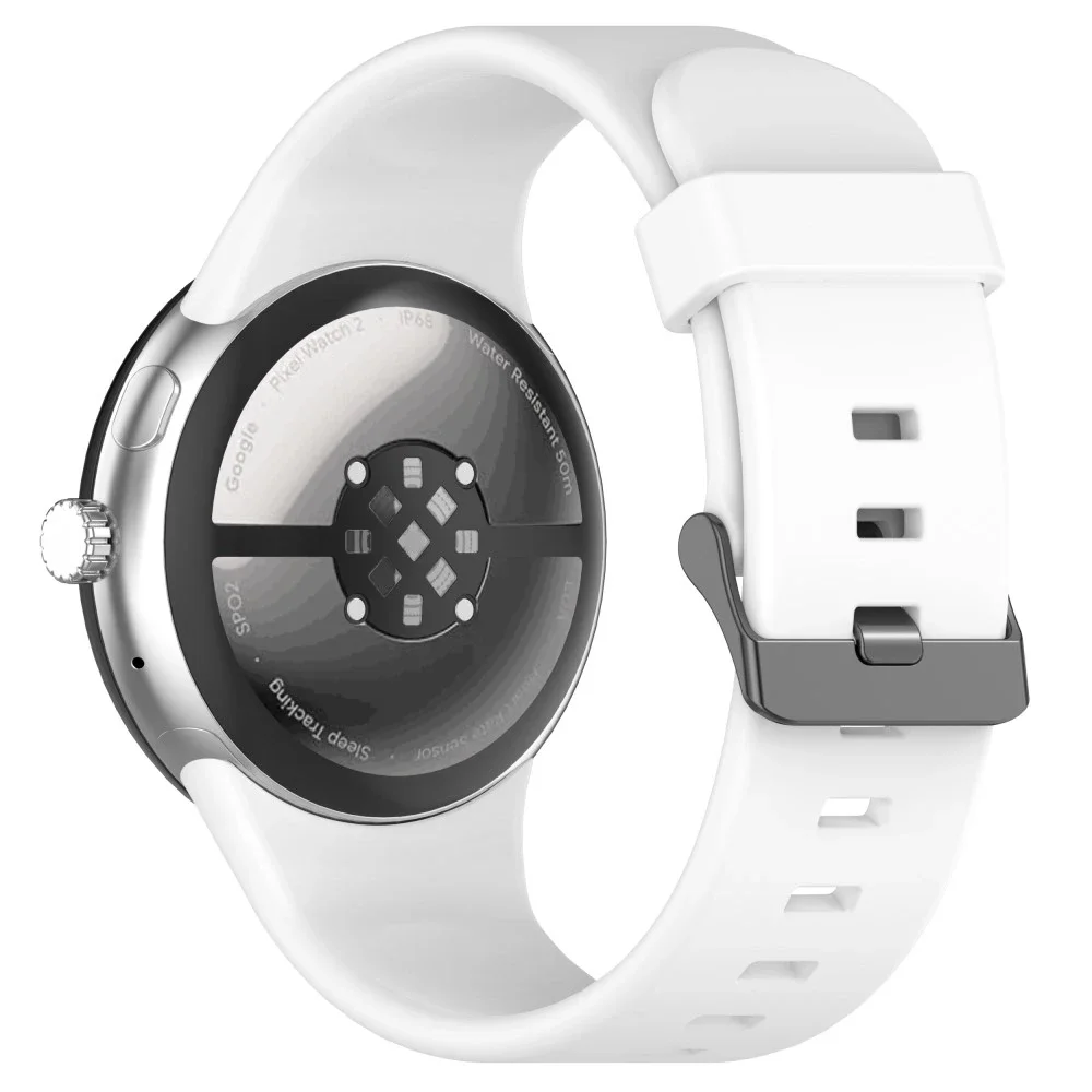 Google Pixel Watch 4 45mm Reim i silikon, Hvit Google Pixel Watch 4 45mm Reim i silikon, Hvit