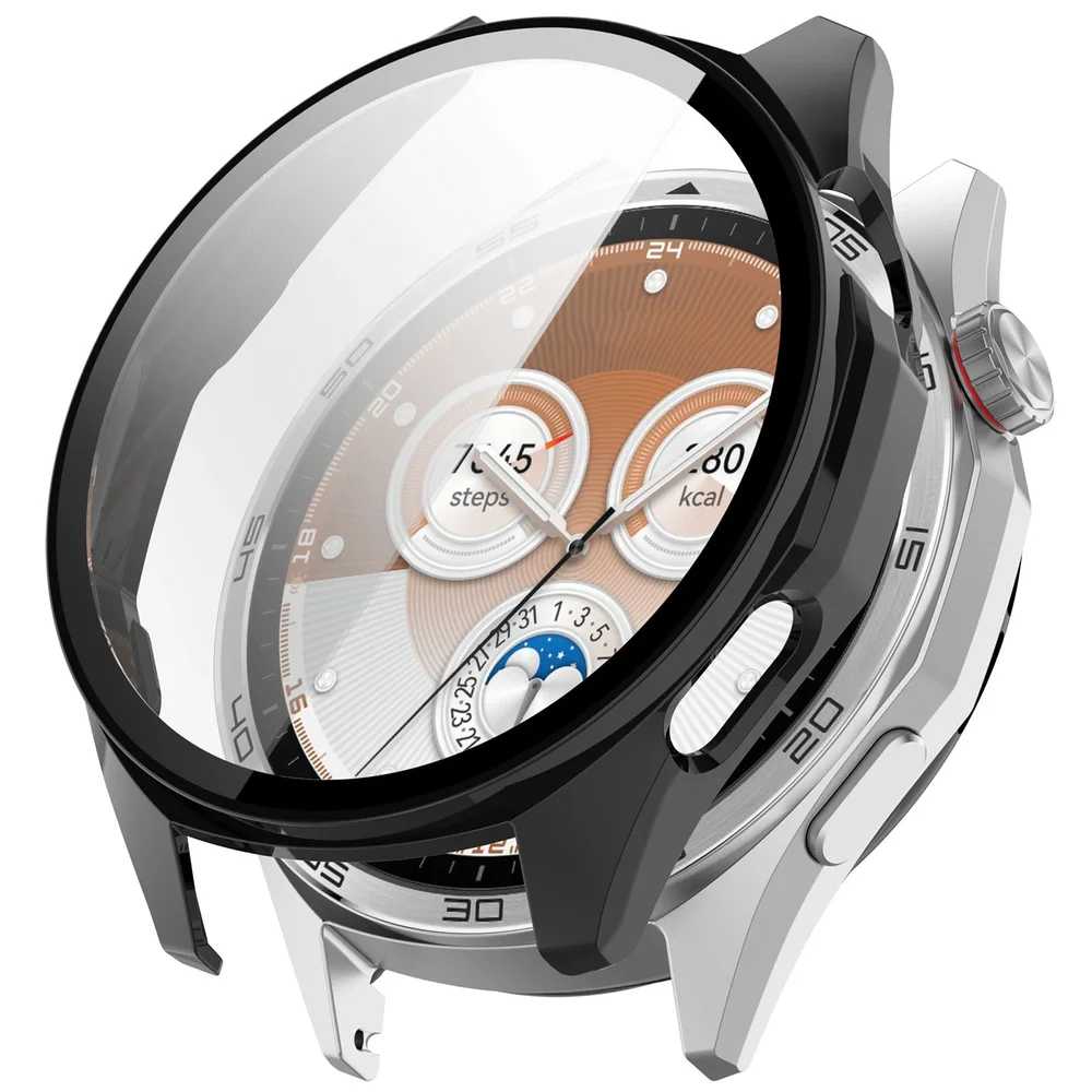 Huawei Watch GT 6 46mm Heldekkende deksel med skjermbeskytter, Svart