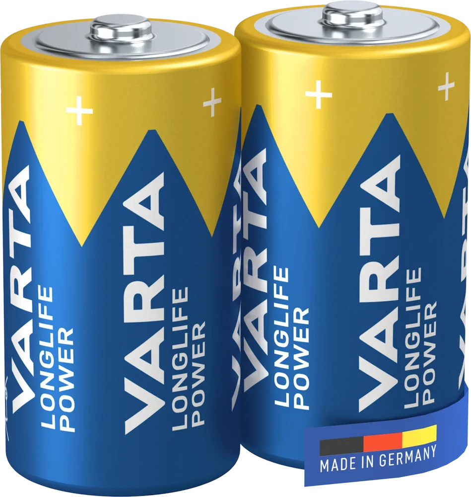 Varta Longlife Power C-batteri LR14 1.5V (2-pakning)