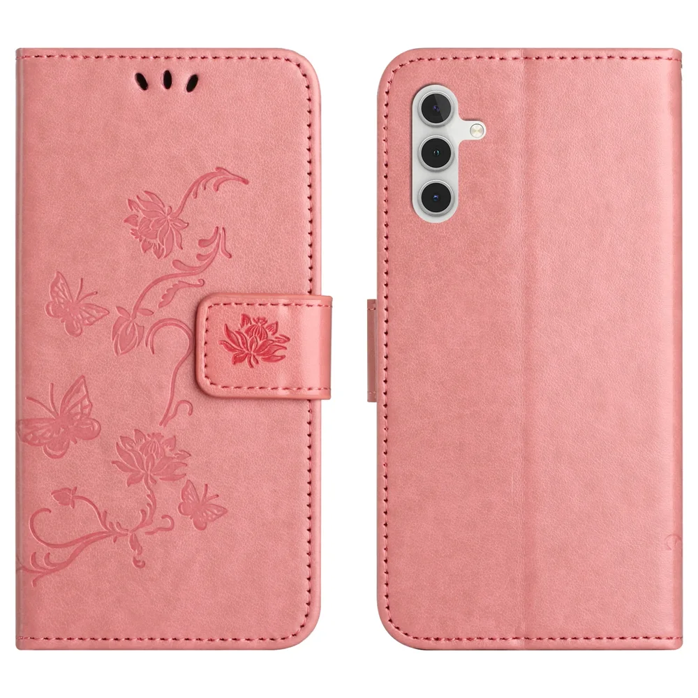 Samsung Galaxy S25 FE Mobiletui med sommerfugler, Rosa