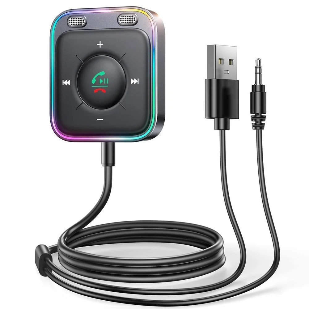 SiGN Bluetooth AUX adapter for bil audio, Svart