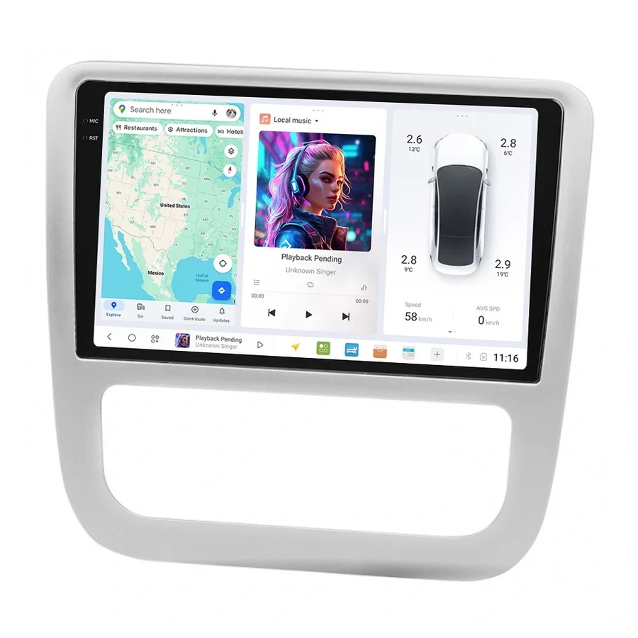 DUDU multimediaspiller med 9,5" skjerm v:7019549