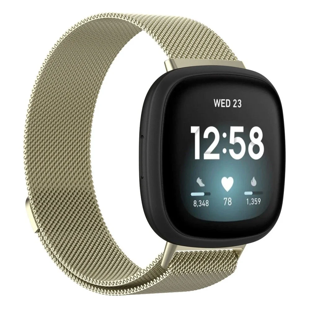 Fitbit Sense 2 Reim Milanese Loop, Gull Fitbit Sense 2 Reim Milanese Loop, Gull
