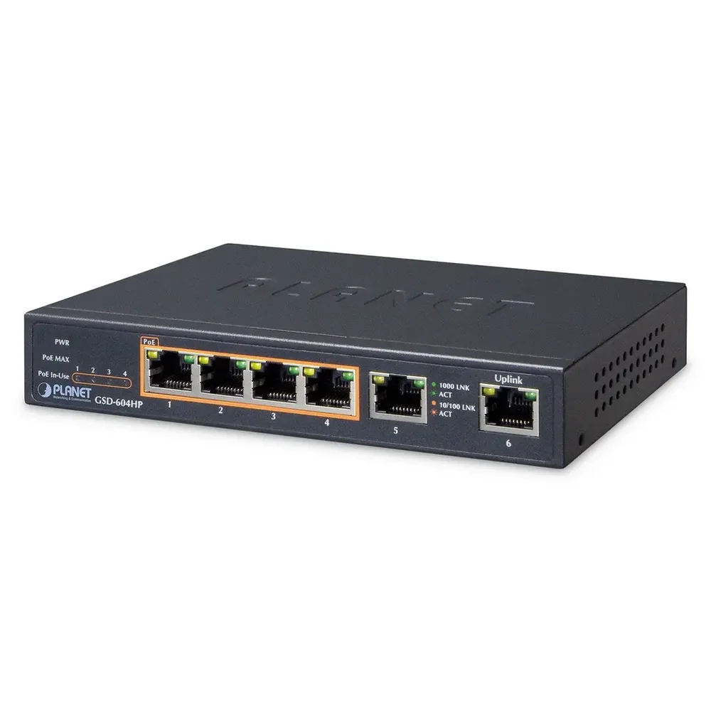 Planet Switch 6-p Gigabit 4x PoE+ v:6812037 Planet Switch 6-p Gigabit 4x PoE+ v:6812037
