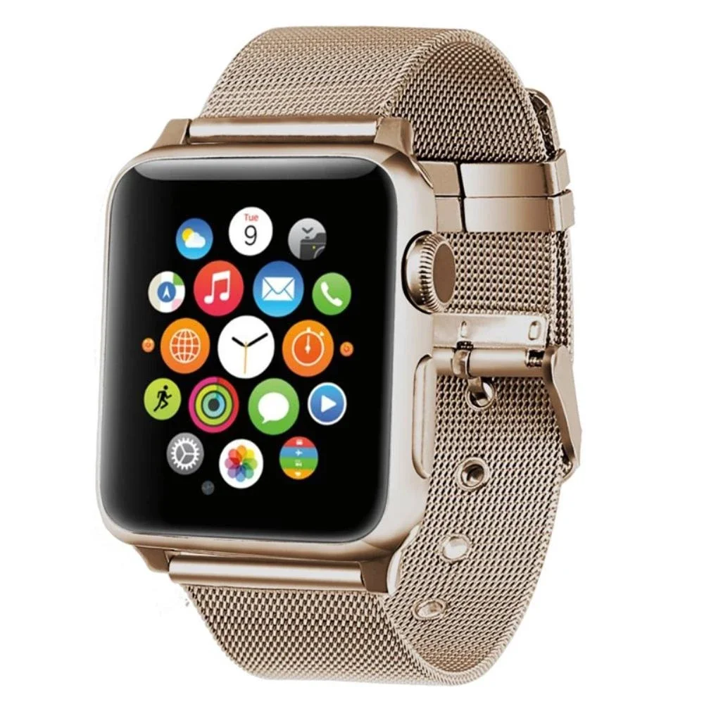 Apple Watch Series 12 46mm Reim i mesh, Gull Apple Watch Series 12 46mm Reim i mesh, Gull