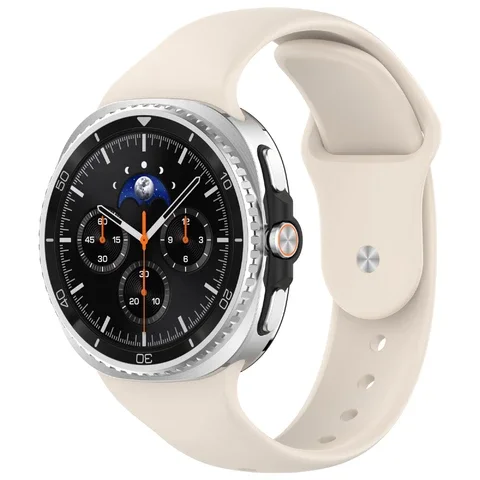 Samsung Galaxy Watch 9 40mm Reim i silikon, Starlight