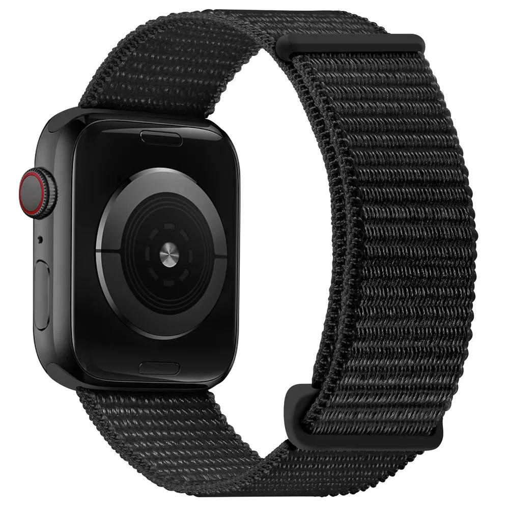 Nylonreim Apple Watch Ultra 49mm 4th Gen, Svart