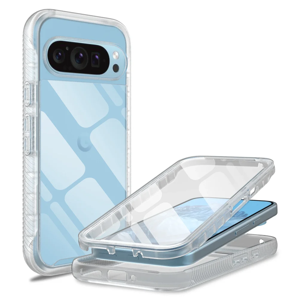 Mobique Google Pixel 9 Pro Deksel Full Protection, Gjennomsiktig