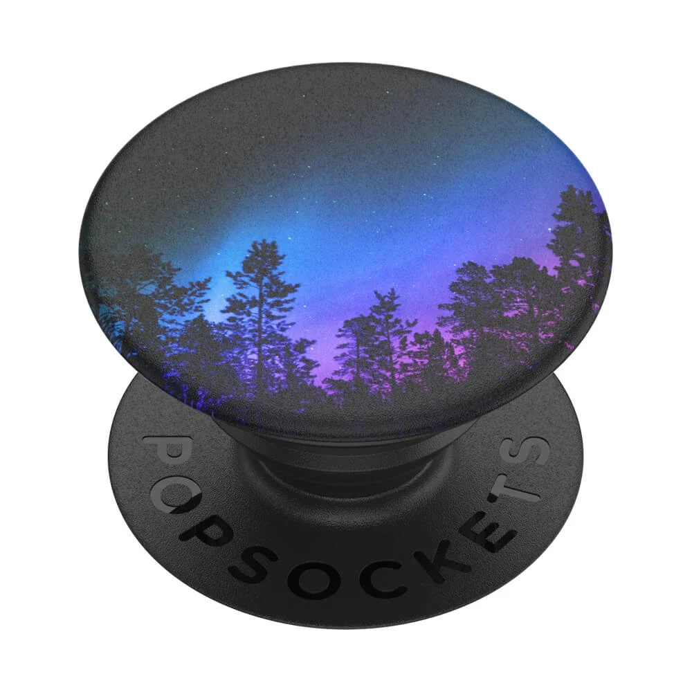 PopSockets PopGrip Mobilholder / stativ med avtakbar topp, Aurora Woods
