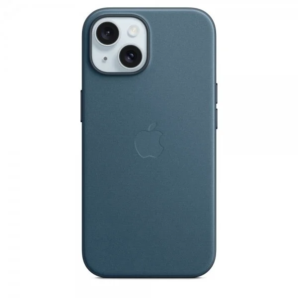 Apple Original iPhone 15 Deksel FineWoven MagSafe Stillahavsblå v:8915708 Apple Original iPhone 15 Deksel FineWoven MagSafe Stillahavsblå v:8915708