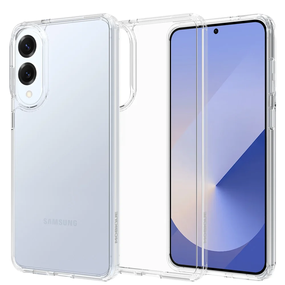 Mobique Samsung Galaxy S25 Edge Crystal Hybrid-deksel, Gjennomsiktig