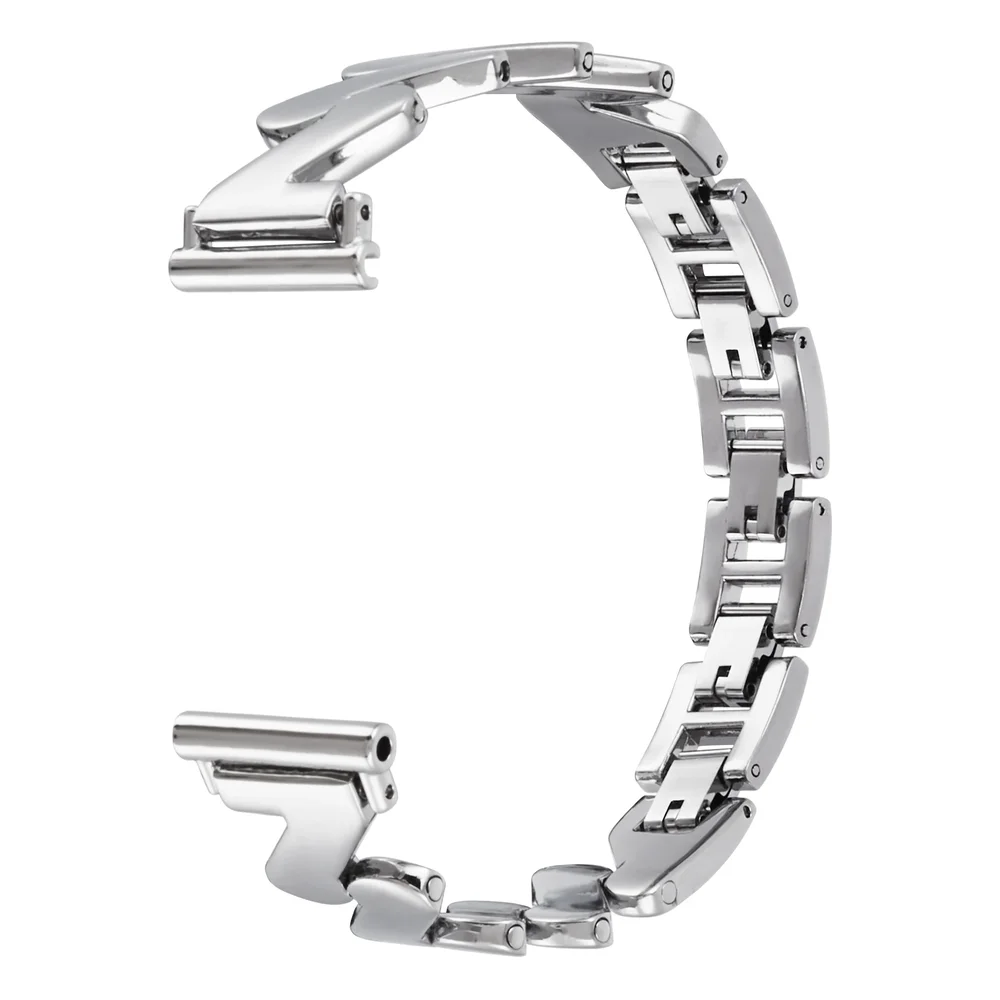Withings Steel HR 36mm elegant lenkereim med bølgemønster, Sølv