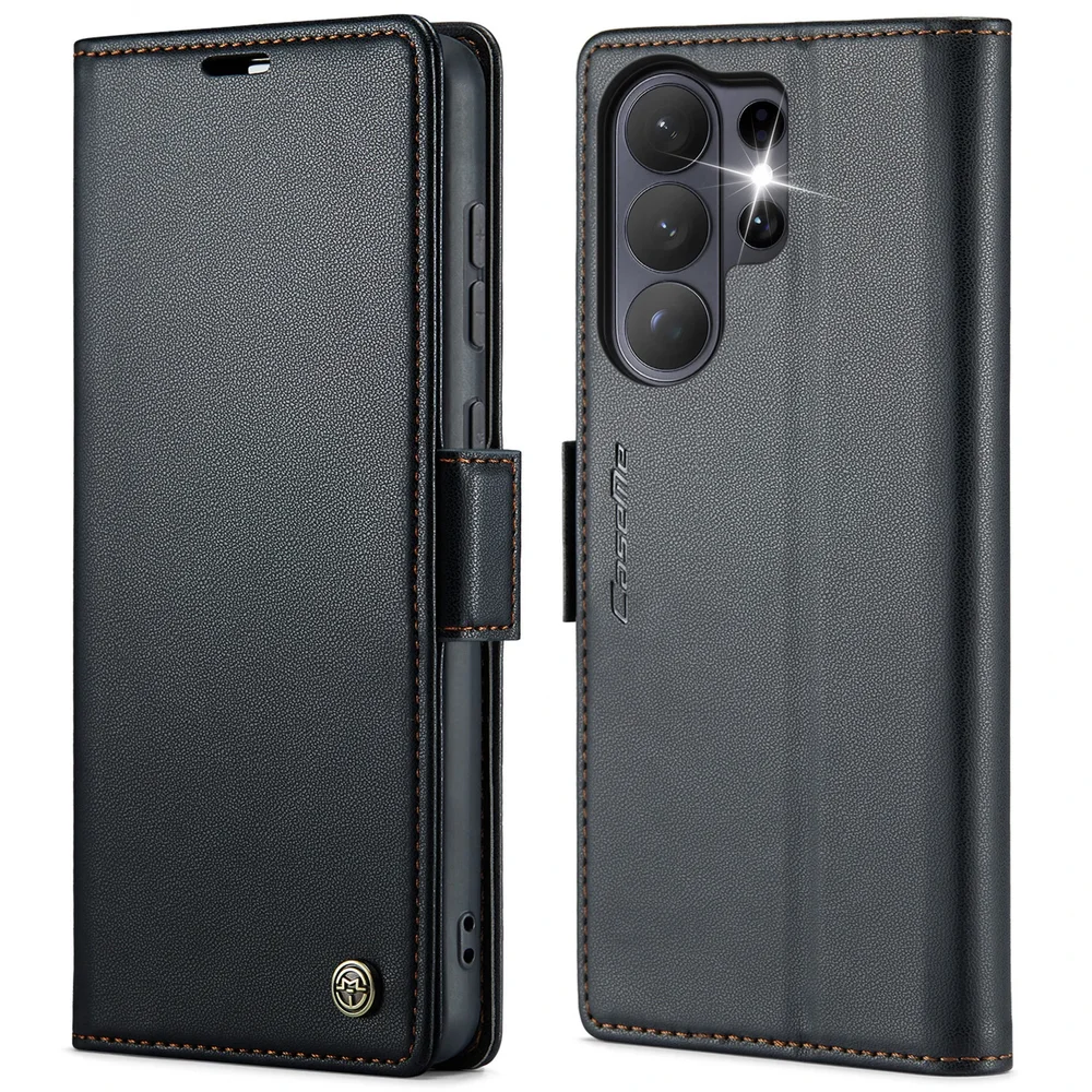 CaseMe Samsung Galaxy S26 Ultra Slankt RFID-lommeboketui, Svart