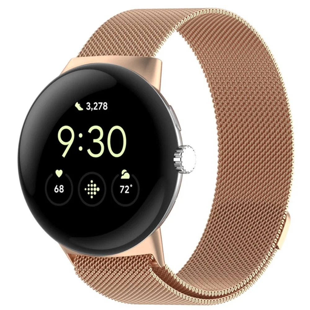Google Pixel Watch Reim Milanese Loop, Rosegull Google Pixel Watch Reim Milanese Loop, Rosegull
