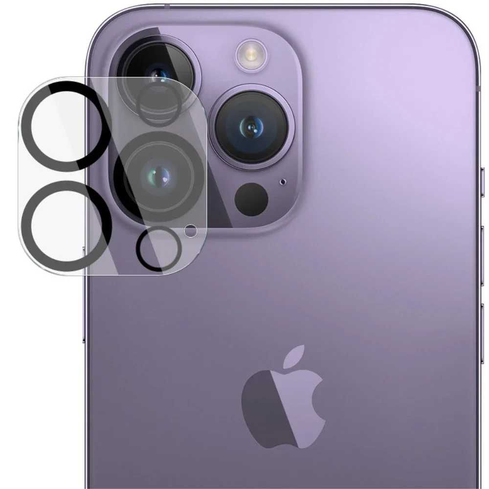 Imak iPhone 15 Pro Max Kameralinsebeskyttelse i glass, Gjennomsiktig Imak iPhone 15 Pro Max Kameralinsebeskyttelse i glass, Gjennomsiktig