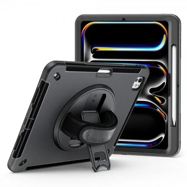 4smarts iPad Pro 13 (M4/M5) Deksel Rugged Etui Grip Svart v:2534207