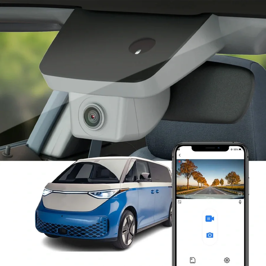 FITCAMX Integrert Plug & Play 4K Dashcam v:5498616