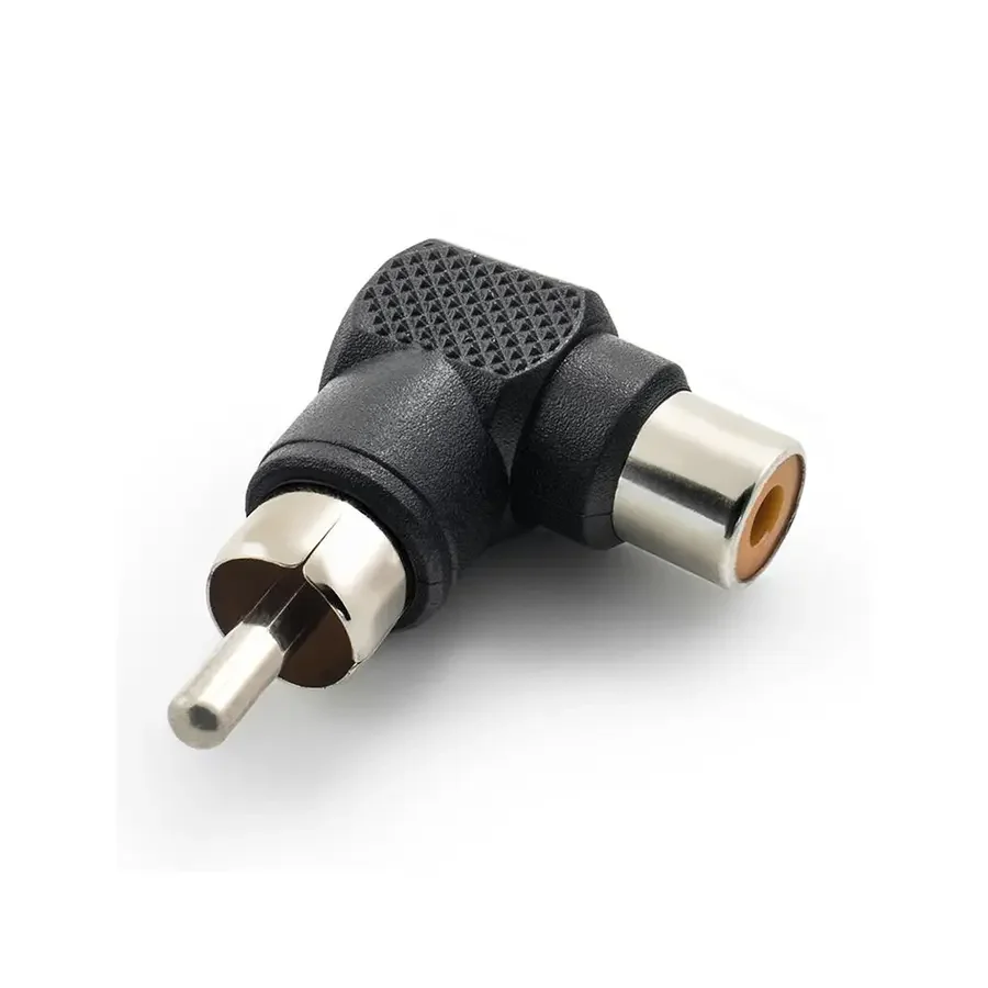 Ampire RCA vinkel, sort, 1 stk v:8998017