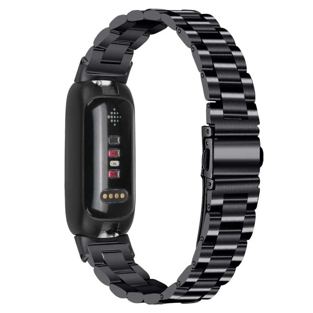 Fitbit Inspire 3 Elegant lenkereim i metall, Svart Fitbit Inspire 3 Elegant lenkereim i metall, Svart