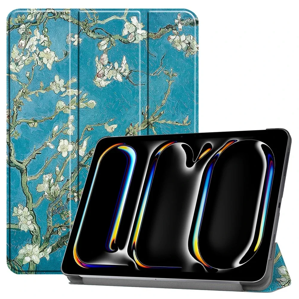 Fodral Tri-fold Apple iPad Pro 11 6th Gen (2025) - Körsbärsblommor