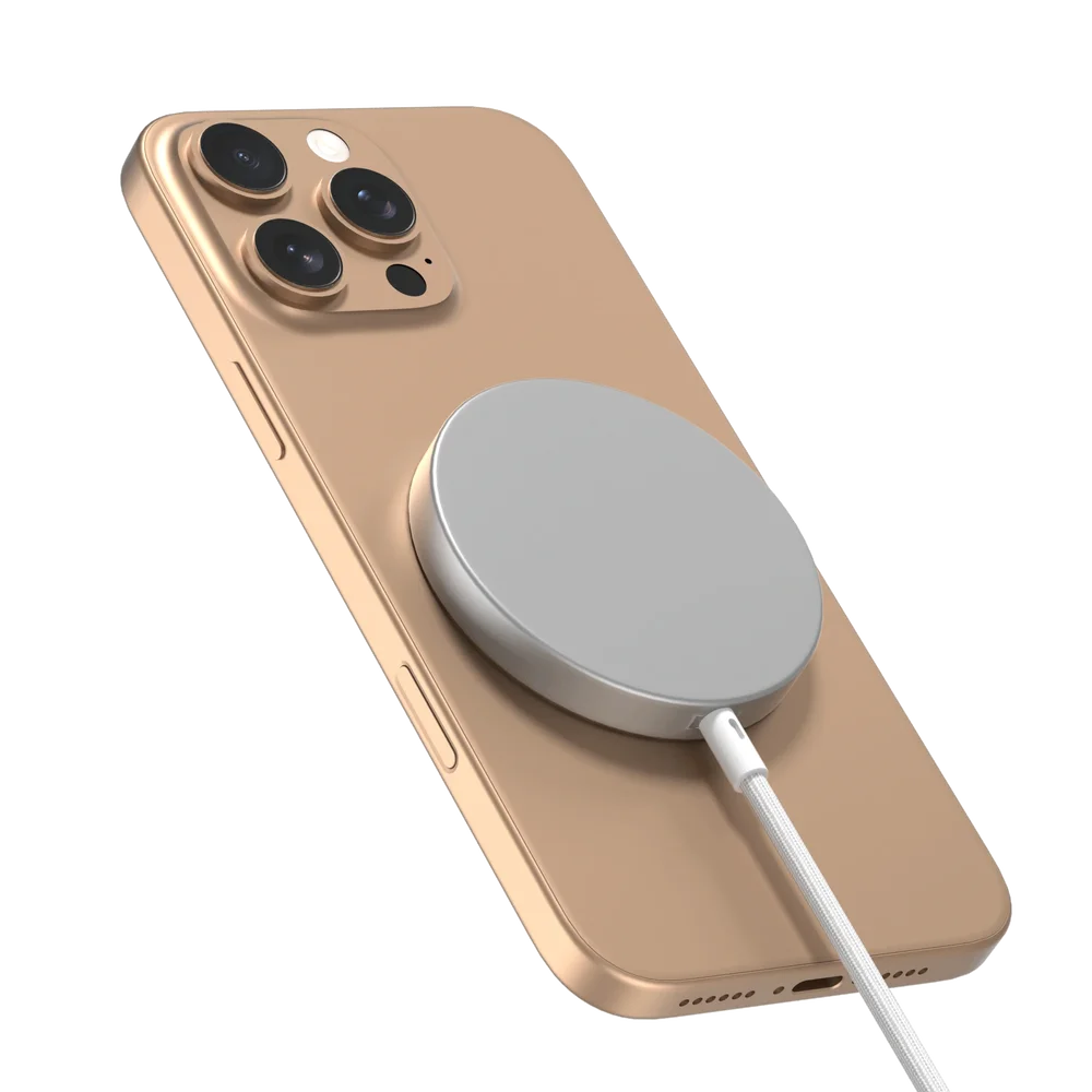 Apple iPhone 15 Pro Qi2 Magnetisk Trådløs Lader 15W, Hvit Apple iPhone 15 Pro Qi2 Magnetisk Trådløs Lader 15W, Hvit
