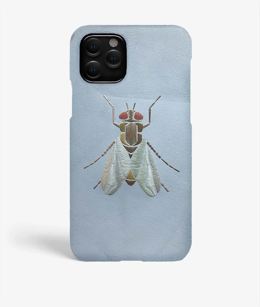 The Case Factory iPhone 11 Pro Deksel Fly Calf Celeste