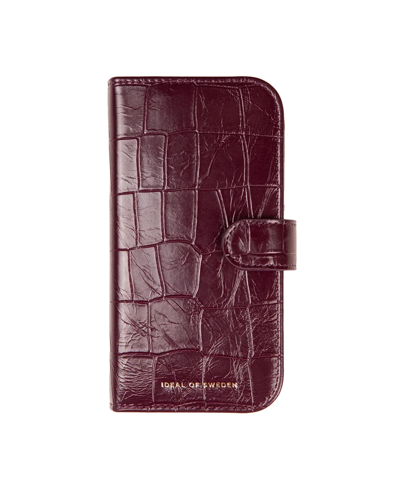 iDeal Of Sweden iPhone 18 Pro MagSafe lommebokdeksel Magnet Wallet+, Fine Wine Croco