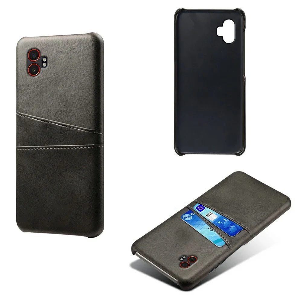 tectTech Samsung Galaxy Xcover 7 Pro Stilig deksel med 2 kortlommer, Svart tectTech Samsung Galaxy Xcover 7 Pro Stilig deksel med 2 kortlommer, Svart