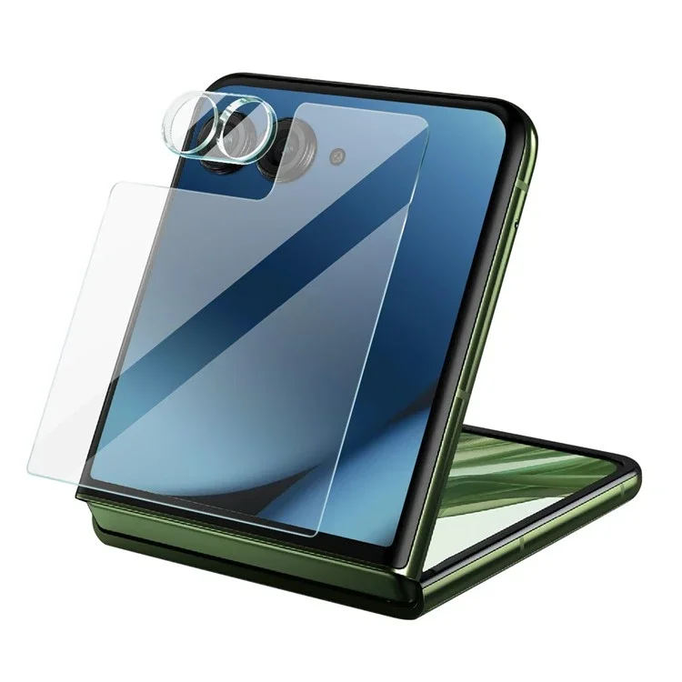 Imak Motorola Razr 50 Ultra Skjermbeskytter for ytterskjerm og linsebeskytter i herdet glass Gjennomsiktig