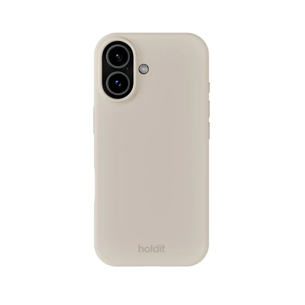 Holdit iPhone 17 Silicone Case, Light Beige Holdit iPhone 17 Silicone Case, Light Beige
