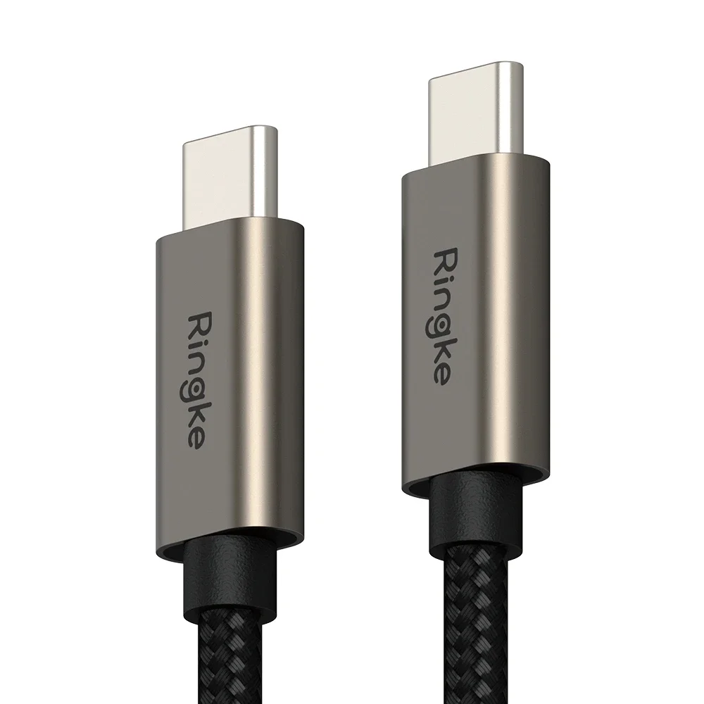 Ringke Hurtiglade-kabel USB-C til USB-C 0,5m, Svart