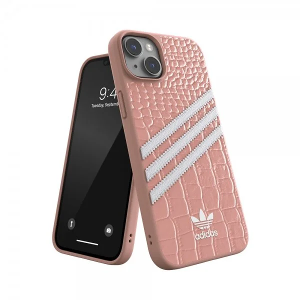 Adidas iPhone 14 Plus Deksel 3 Stripes Snap Etui Alligator Pink v:8556463 Adidas iPhone 14 Plus Deksel 3 Stripes Snap Etui Alligator Pink v:8556463