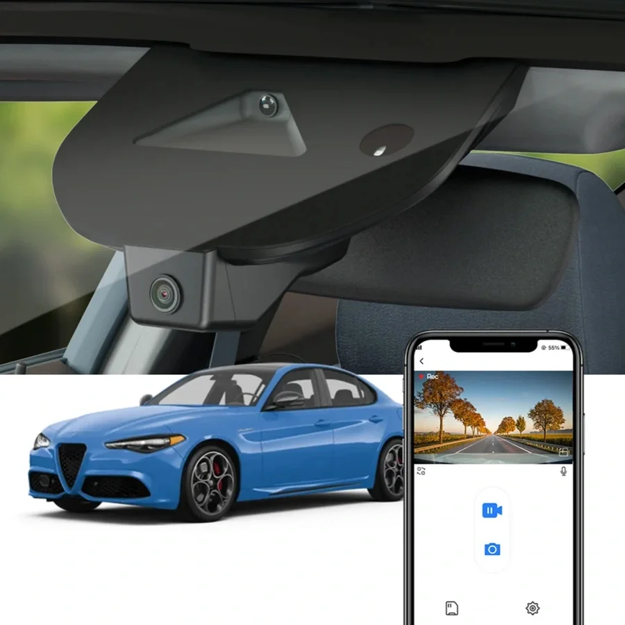 FITCAMX Integrert Plug & Play 4K Dashcam v:2354790