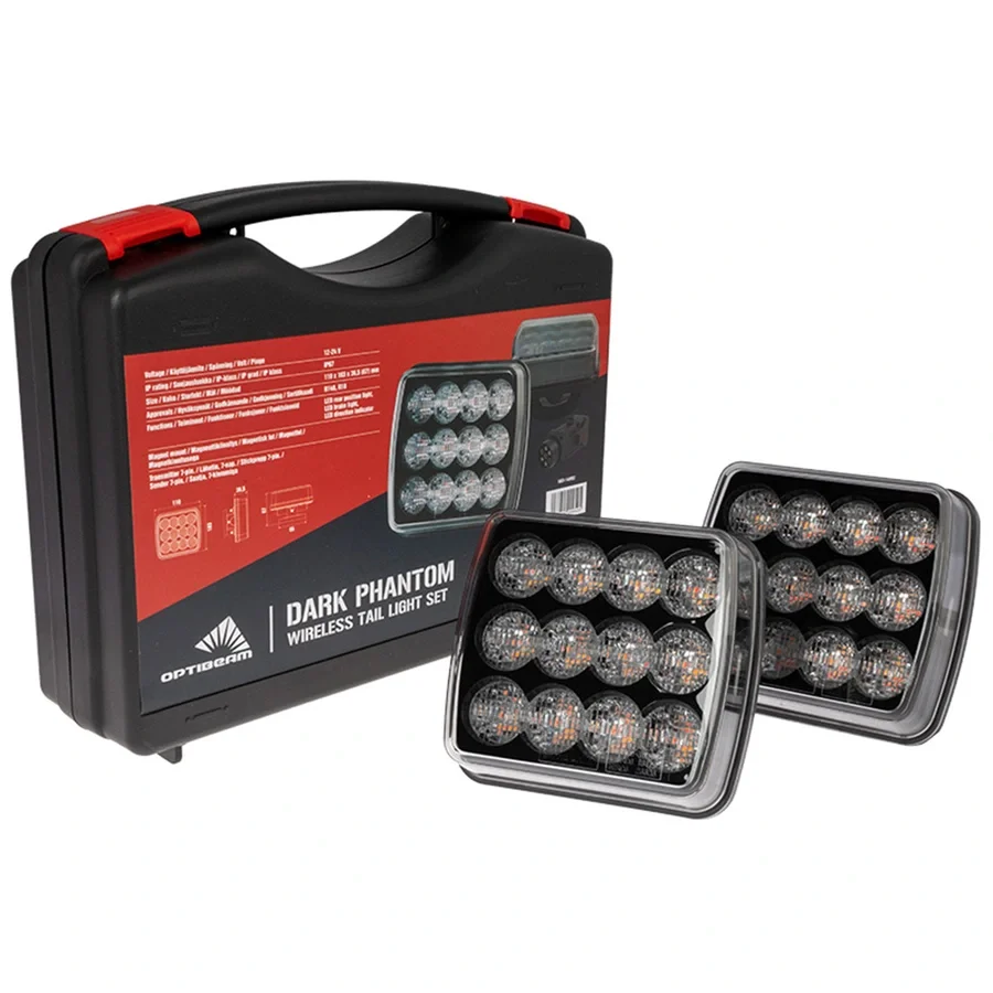 Optibeam Dark Phantom trådløs baklyssett v:8336307