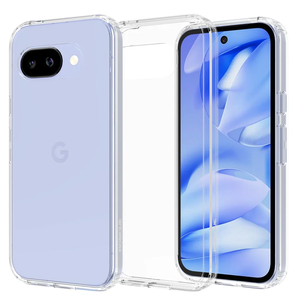 Mobique Google Pixel 9a Crystal Hybrid-deksel, Gjennomsiktig