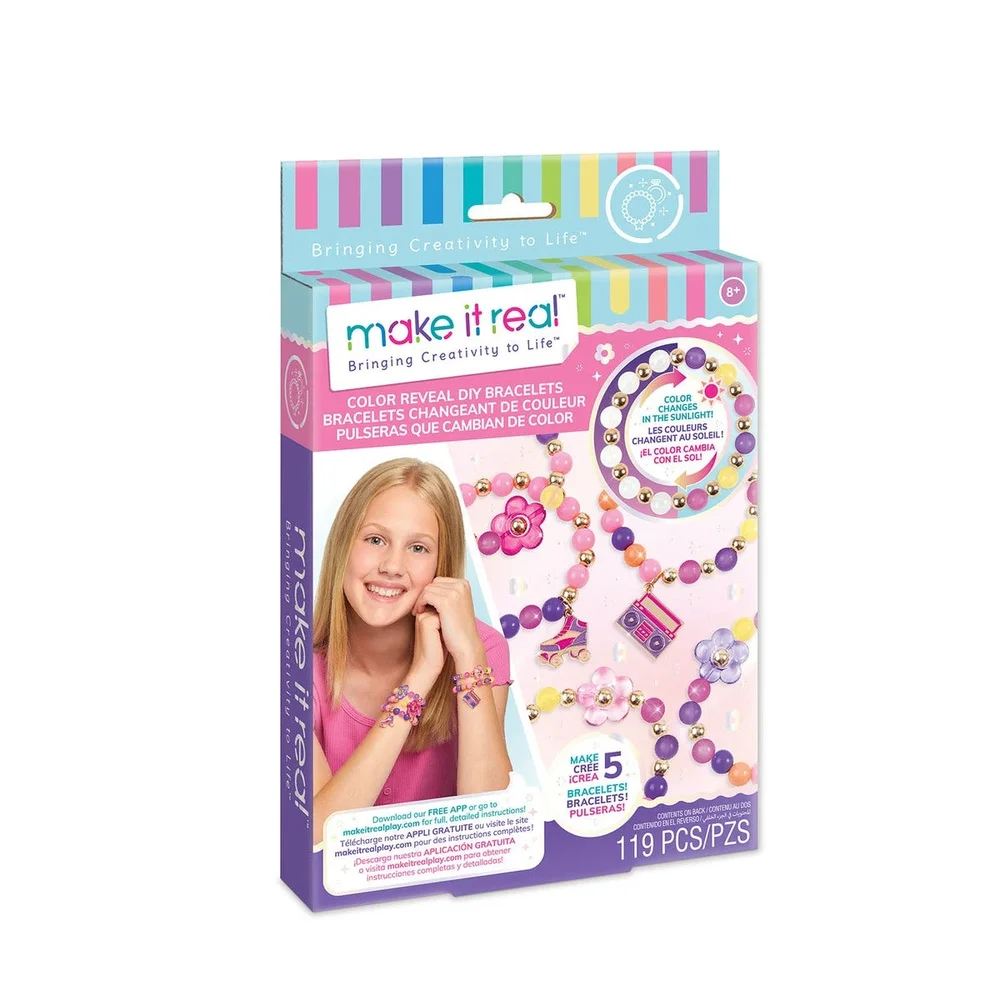 DIY armbåndsett med fargeskiftende perler