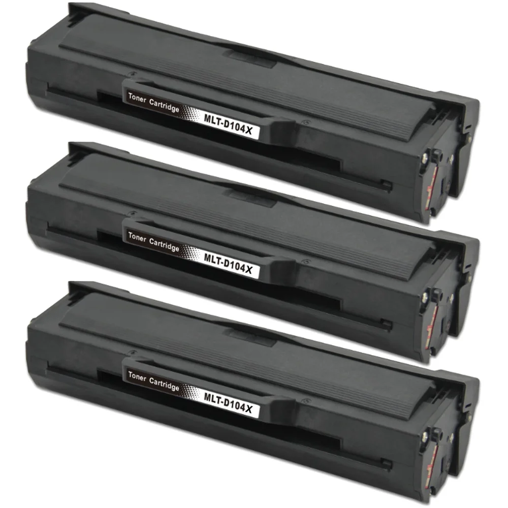 3-pack Toner Samsung ML-1665 – erstatter Samsung MLT-D1042X, Svart, 1500 sider