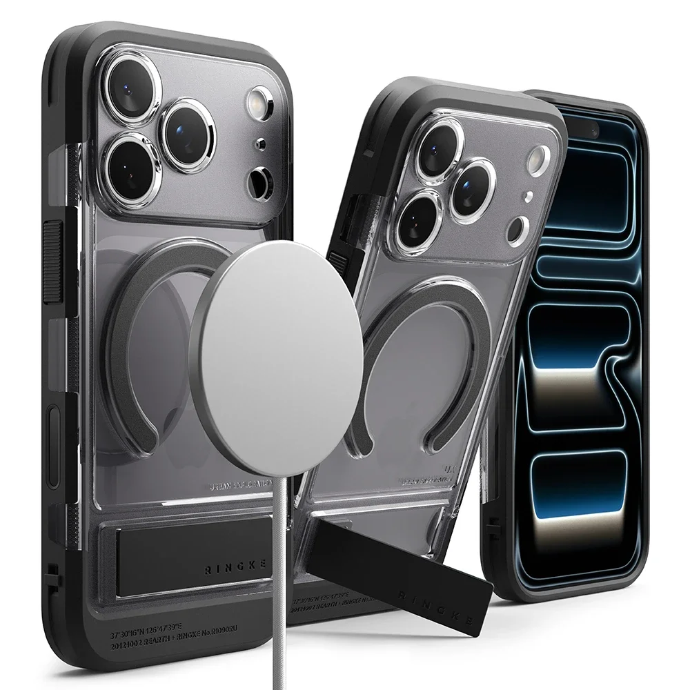 Ringke iPhone 17 Pro UX Magnetic Deksel, Smoke Black