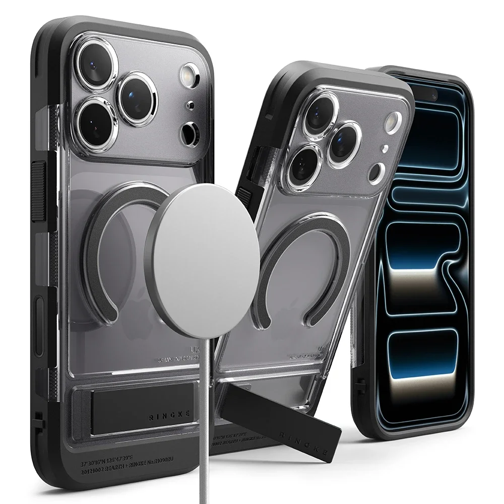 Ringke iPhone 17 Pro Max UX Magnetic Deksel, Smoke Black