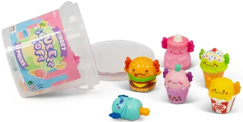 Boks med squishy sn-axolotler, 12-Pack Boks med squishy sn-axolotler, 12-Pack