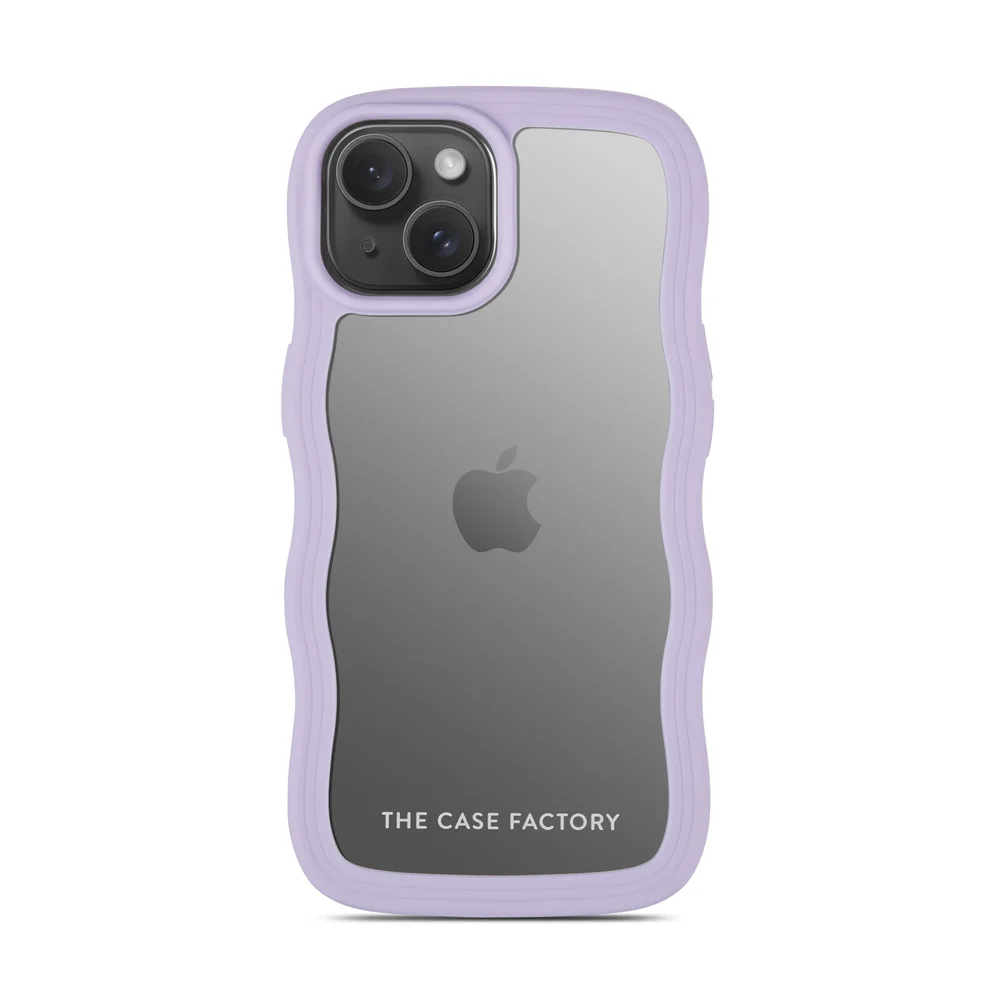 The Case Factory iPhone 15 The Wave Case, Lilla The Case Factory iPhone 15 The Wave Case, Lilla