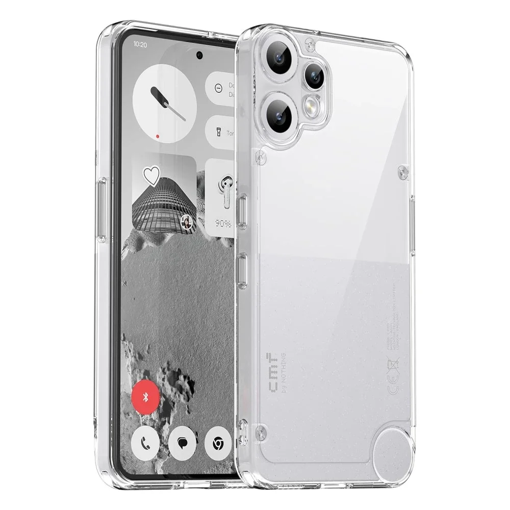 tectTech Nothing CMF Phone 2 Pro Crystal Hybrid-deksel, Gjennomsiktig