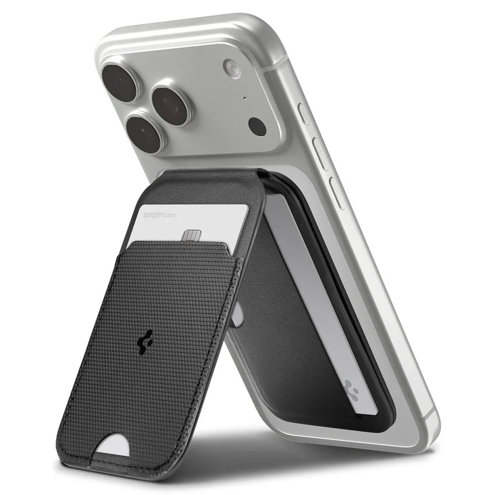 Spigen MagSafe slank tripod-kortholder, Svart