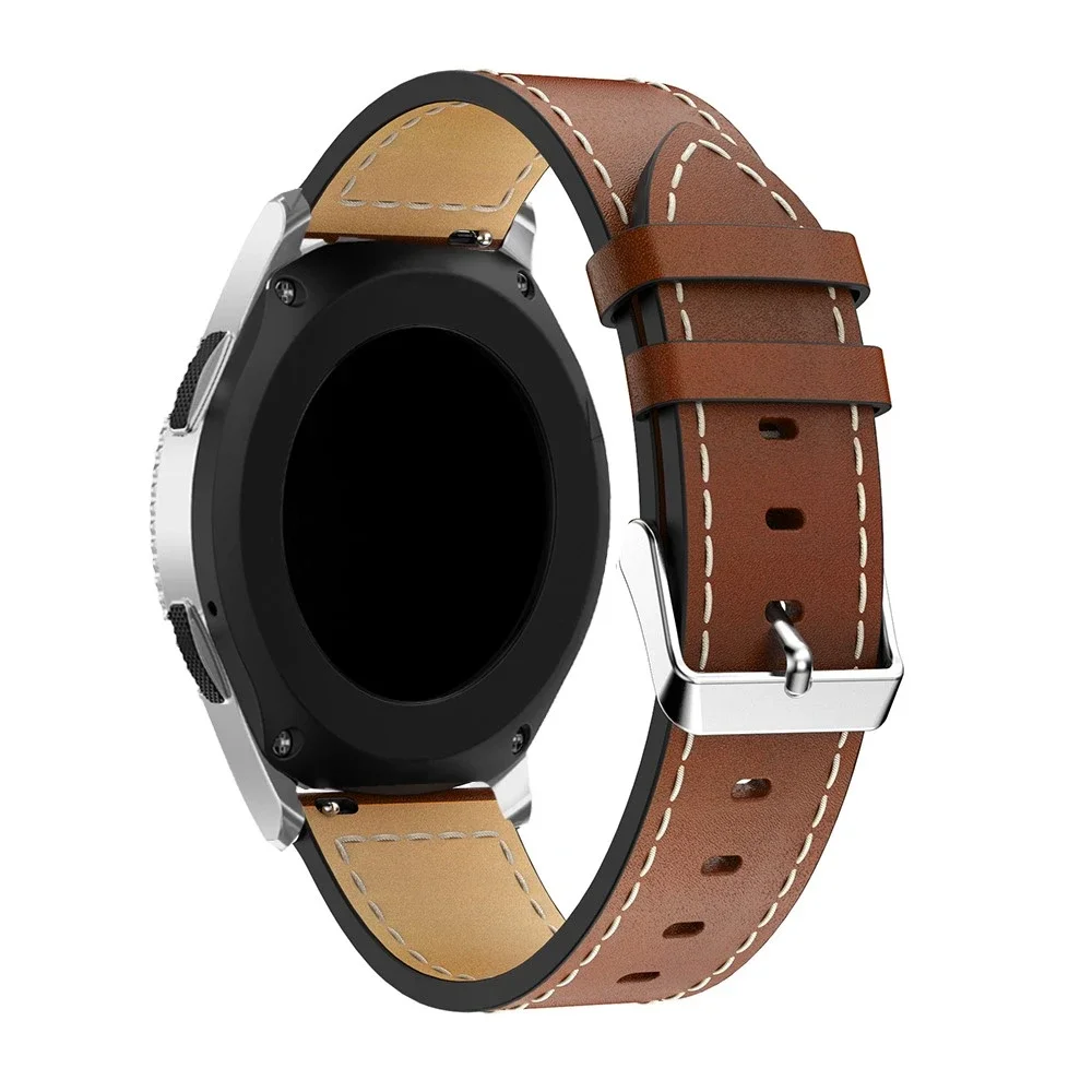 Garmin Forerunner 165 Reim i ekte skinn, Cognac/Sølv Garmin Forerunner 165 Reim i ekte skinn, Cognac/Sølv