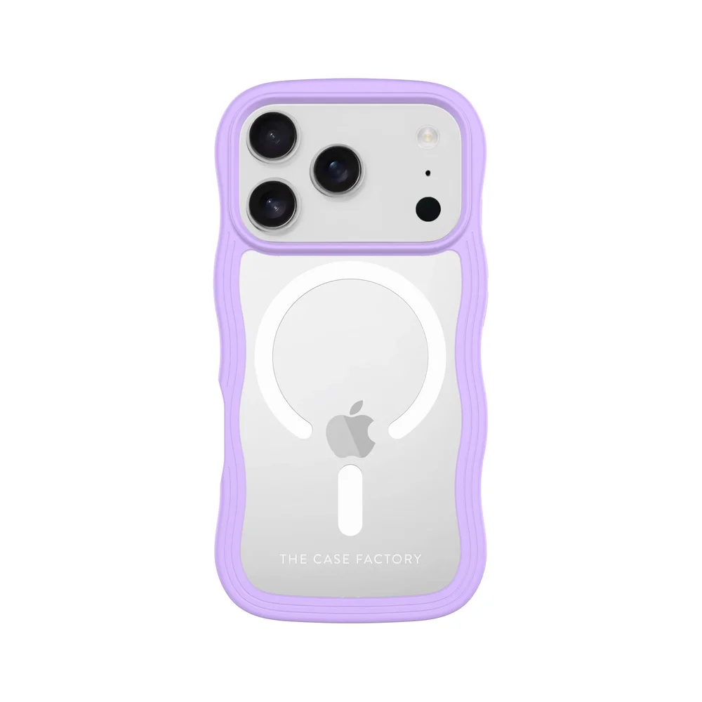 The Case Factory iPhone 17 Pro The Wave Magnetic Case, Lilla