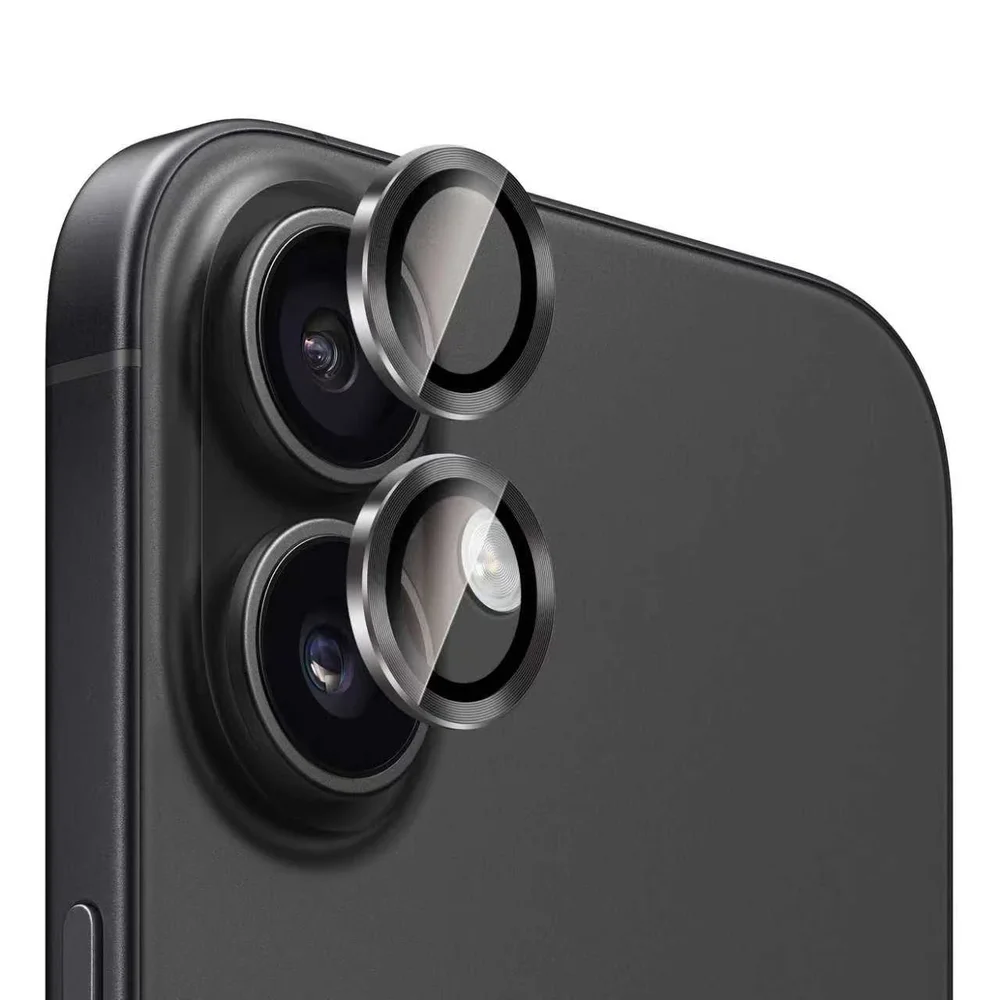 Mobique Linsebeskytter Metall iPhone 17, Svart