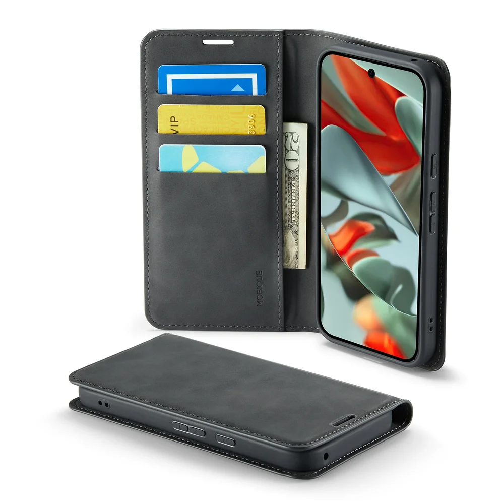 Mobique Google Pixel 11 Slankt etui med kortlomme, Svart